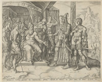 Hamor y Siquem le piden a Jacob la mano de Dina Historia de Dina y Siquem (título de la serie) de Harmen Jansz Muller