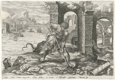 Sirviente entierra su talento Parábola de los talentos (título de la serie) de Harmen Jansz Muller