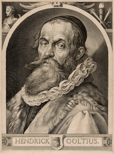 Retrato de Hendrick Goltzius de Harmen Jansz. Muller
