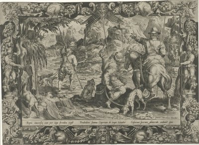 Caza de Capricornio Escenas de caza (título de la serie) de Harmen Jansz Muller