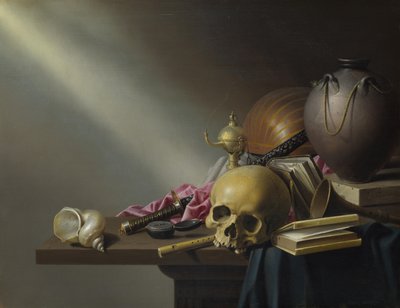 Una alegoría de las vanidades de la vida humana, c. 1640 de Harmen Steenwijck
