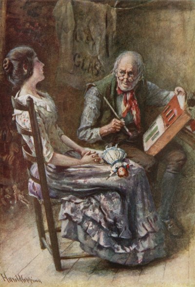 Bertha y su padre de Harold Copping