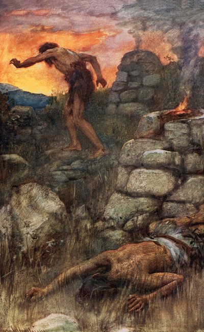Caín y Abel de Harold Copping