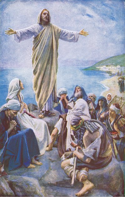 Venid a mí, ilustración de Harold Copping Pictures: The Crown Series, c.1920s de Harold Copping