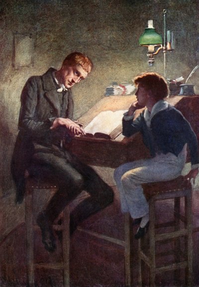 David Copperfield y Uriah Heep de Harold Copping