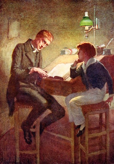 David Copperfield y Uriah Heep, ilustración para 