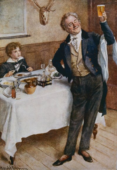 David Copperfield y el Camarero Amistoso, ilustración para 