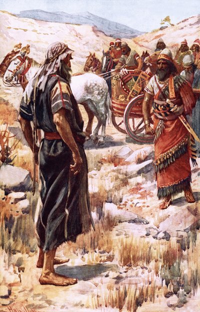 Elías y Acab de Harold Copping