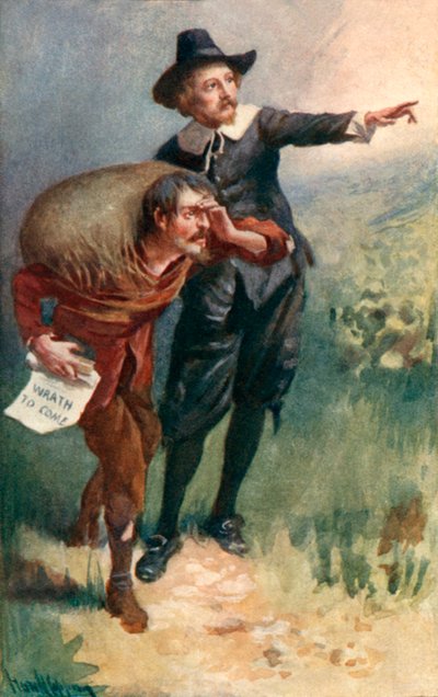 El Evangelista señala el camino de Harold Copping