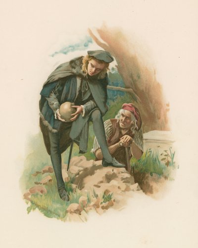 Hamlet - Escena del cementerio de Harold Copping