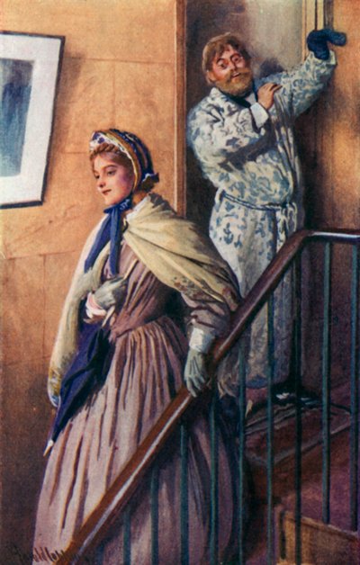 Ilustración para Buenas esposas de Louisa M. Alcott de Harold Copping