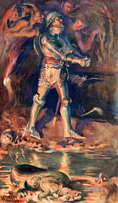 En el valle de la sombra de la muerte de Harold Copping