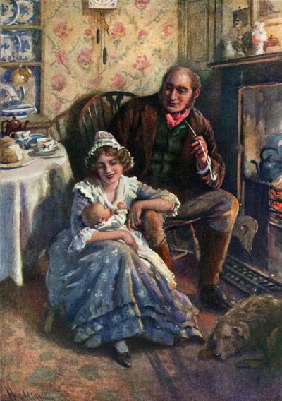 John y Dot Peerybingle de Harold Copping