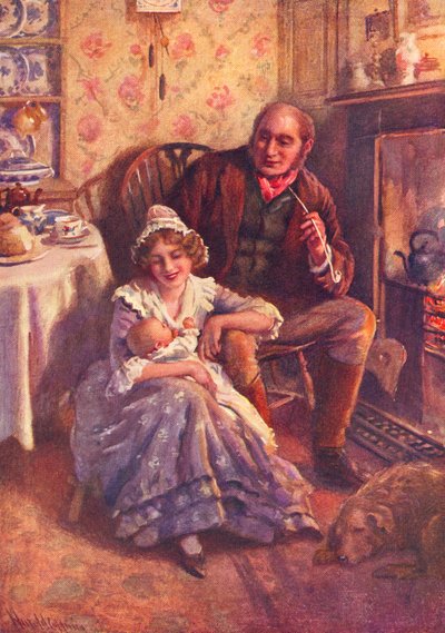 John y Dot Peerybingle de Harold Copping