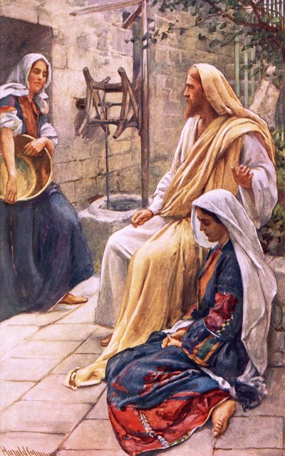 Marta y María de Harold Copping