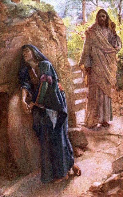 María Magdalena en el Sepulcro de Harold Copping