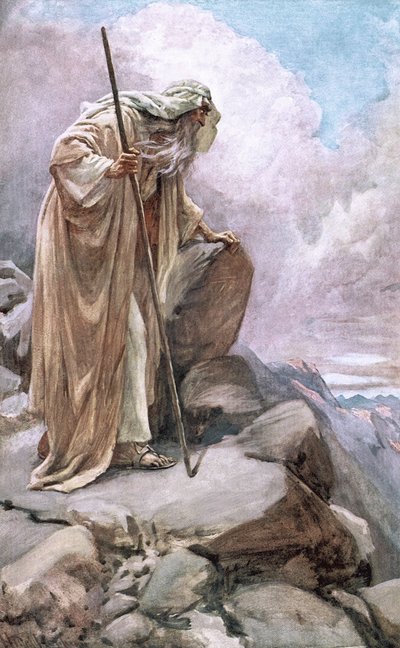 Moisés en Pisga de Harold Copping
