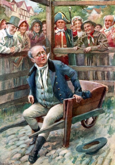 El Sr. Pickwick en la Libra de Harold Copping