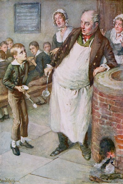 Oliver Pide Más, ilustración para 
