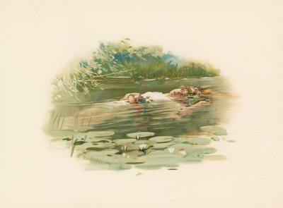 Ofelia, ahogada de Harold Copping