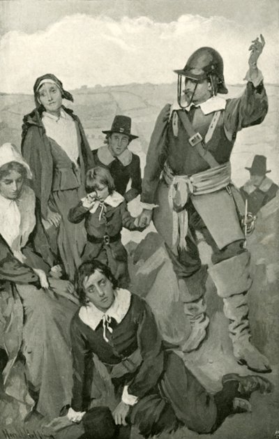 Peregrinos subiendo la colina de la dificultad de Harold Copping