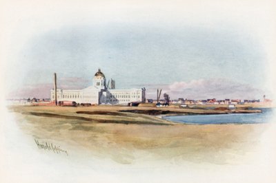 Regina, Saskatchewan, la nueva Casa del Parlamento en construcción de Harold Copping