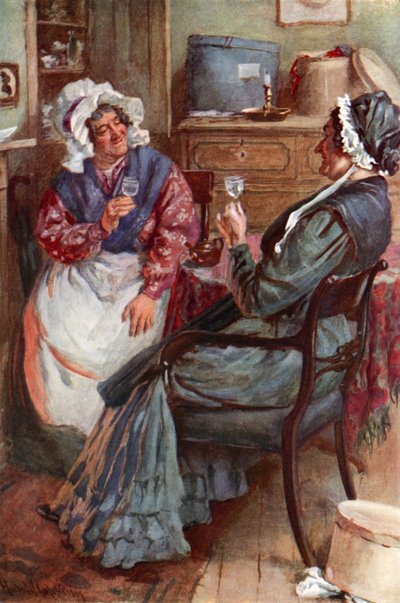 Sairey Gamp y Betsey Prig de Harold Copping