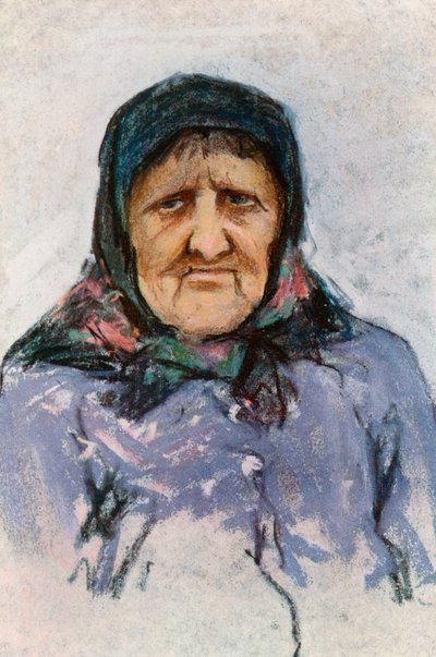 Estudio de una Mujer Doukhobor de Harold Copping