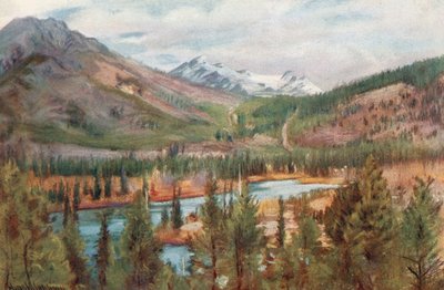 El río Bow en Banff de Harold Copping