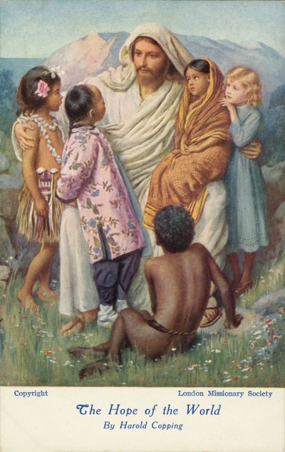 La esperanza del mundo (litografía en color) de Harold Copping
