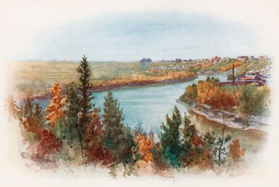 El río Saskatchewan en Edmonton de Harold Copping