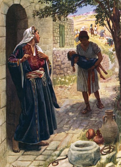 La mujer sunamita de Harold Copping