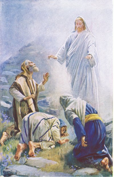 La transfiguración, ilustración de Harold Copping Pictures: The Crown Series, c.1920s de Harold Copping