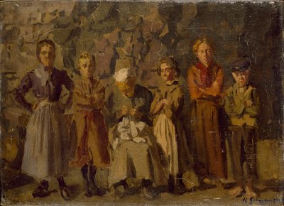 Habitantes de Cuevas, Dieppe de Harold Gilman