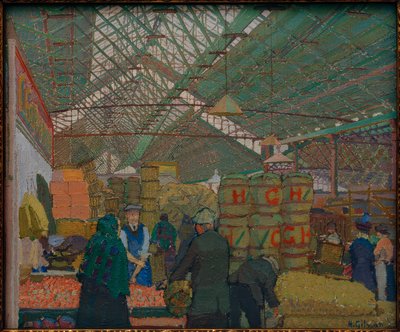 Mercado en Leeds de Harold Gilman