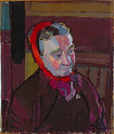 Retrato de la Sra. Mounter de Harold Gilman