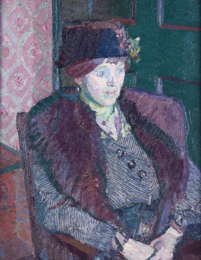 Retrato de la Sra. Victor Sly, c.1914-15 de Harold Gilman