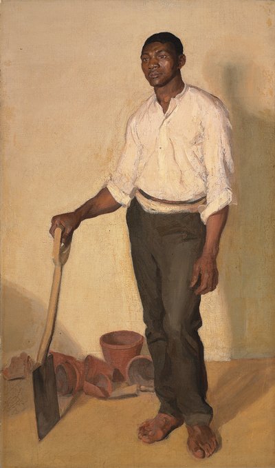 Retrato de jardinero negro, c.1905 de Harold Gilman
