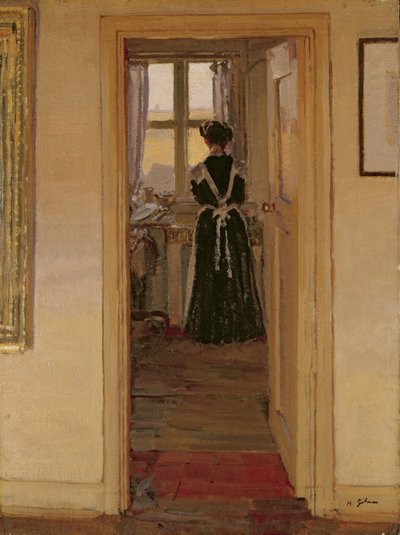 La cocina (óleo sobre lienzo) de Harold Gilman