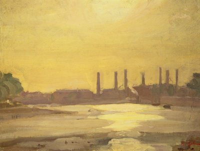 El Támesis en Chelsea de Harold Gilman
