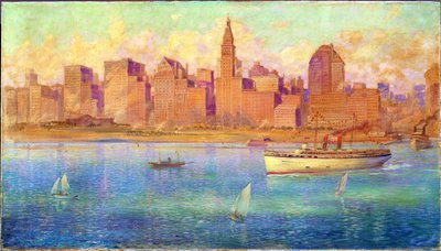 Lake Front, Chicago (óleo sobre lienzo) de Harold Harrington Betts