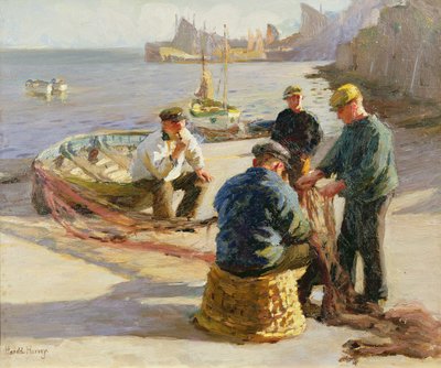 Puerto de Newlyn: Remediar las redes de Harold Harvey