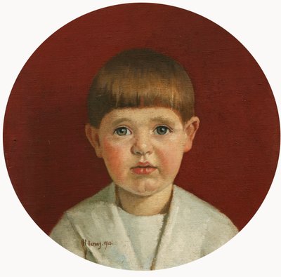Retrato de James Jewill Hill, Jr (óleo sobre lienzo colocado sobre tabla) de Harold Harvey