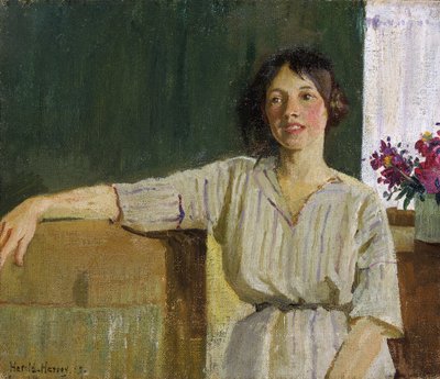 El modelo del artista, Newlyn de Harold Harvey