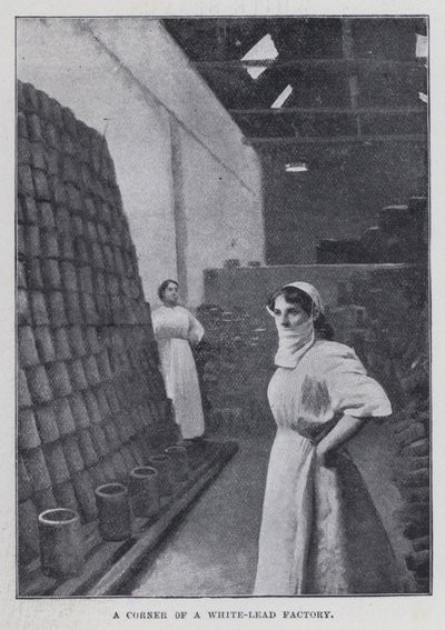 Un rincón de una fábrica de plomo blanco de Harold Hume Piffard