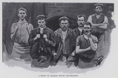 Un grupo de fabricantes de cadenas de Cradley Heath de Harold Hume Piffard