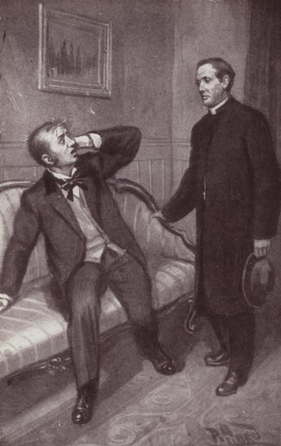 Ilustración para El Misterio de Edwin Drood de Charles Dickens de Harold Hume Piffard
