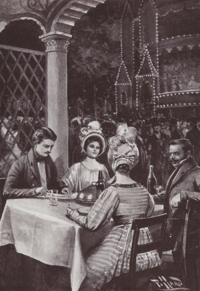 Ilustración para La feria de las vanidades de William Makepeace Thackeray de Harold Hume Piffard