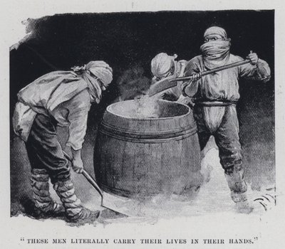 Estos hombres literalmente llevan sus vidas en sus manos de Harold Hume Piffard