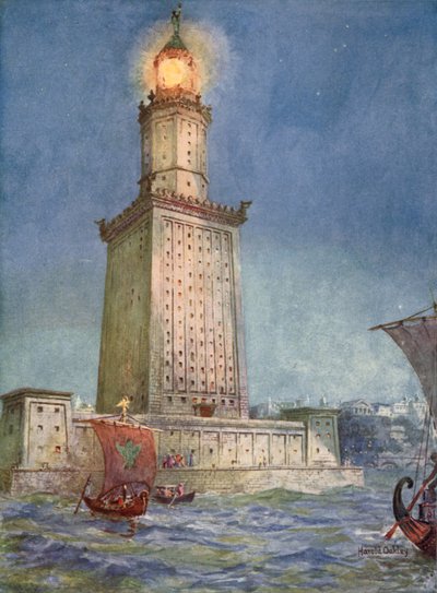 Antiguo faro del Mediterráneo: El Faro de Alejandría de Harold Oakley